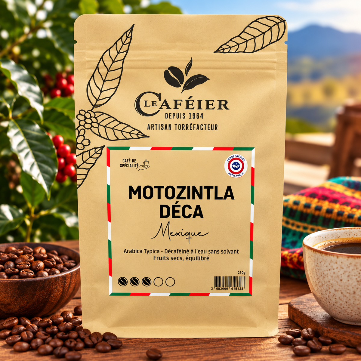 Café en Grains de Spécialité Motozintla Déca – Mexique– Torréfié en France – Le Caféier