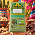 Chocolat Bio 50 % à la Noix de Cajou – CHOC-HOLA – Fabriqué à Nantes – 100 g