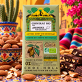 Chocolat Bio 50 % aux amandes – CHOC-HOLA – Fabriqué à Nantes – 100 g
