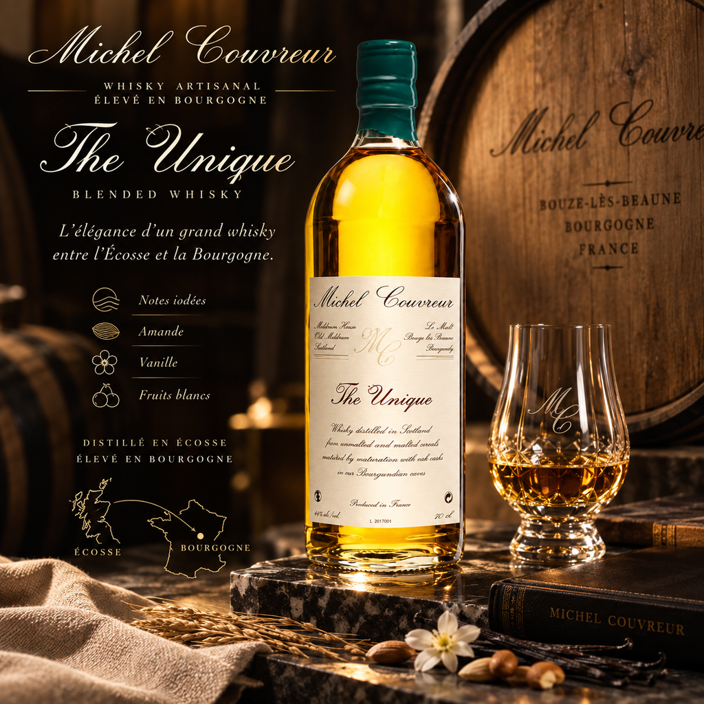 Whisky The Unique – Michel Couvreur - Blended Whisky – 70 cl – 44 % vol