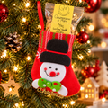Coffret Gourmand de Noël « Le Bonhomme de Neige » – Chaussette à Suspendre au Sapin avec Biscuits Croc’ Vanille Sans Gluten 100 g