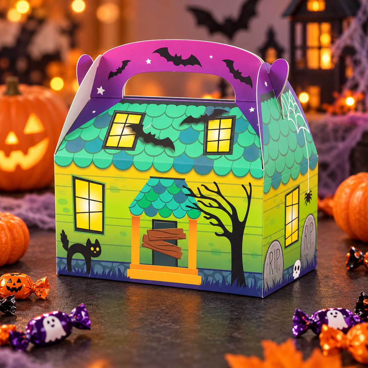 Coffret Halloween Enfant « La Maison Hantée des Gourmands » – Boîte Surprise