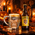 Coffret Halloween « La Chope Maudite » – Cidre La Taloche 33 cl et Chope Tête de Mort 400 ml