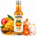 La Sauce Piqu’Hans La Taj Malave – Sauce Piquante Artisanale Mangue, Curry Indien et Piment Oiseau – Force 3/5 – 100 ml